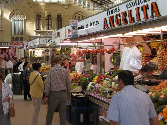 De markt in Valencia